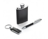 Dāvanu komplekts - Atslēgu piekariņš, blašķe un pildspalva Nr.129/82