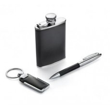 Dāvanu komplekts - Atslēgu piekariņš, blašķe un pildspalva Nr.129/82