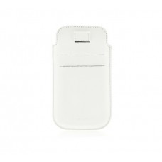 GIUDI Dabīgas ādas balts telefona maks Nr.65/2