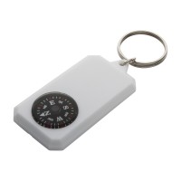 Plastmasas atslēgu piekariņš ar kompasu un metāla gredzenu. AP809373-01