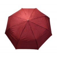 Bordo krāsas salokāms lietussargs