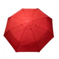 Sarkans salokāms lietussargs