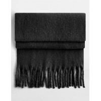 Pūkaina šalle - melna 