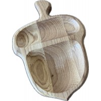 Ēdiena pasniegšnas trauks zīle- ozolkoka. OAK024