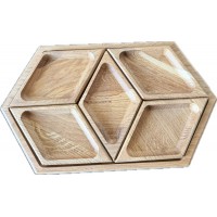 Ēdiena pasniegšanas trauks ozolkoka. OAK045
