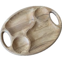 Ēdiena pasniegšanas trauks ozolkoka. OAK046