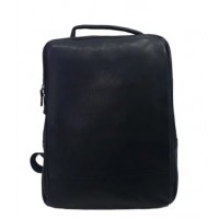 Katana - Dabīgas ādas melna mugursoma 