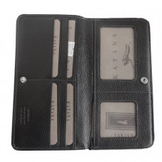 Katana dabīgas ādas melns maks Nr.187/34