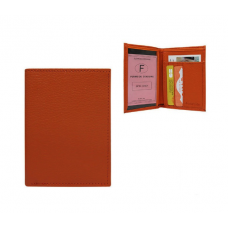 Dabīgas ādas oranžs auto dokumentu maks Nr.285/3