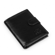 Dabīgas ādas melns maks Nr.310/45