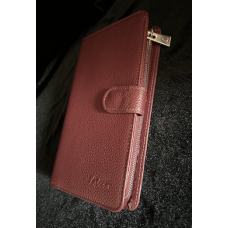 Katana Sarkans dabīgas ādas maks Nr. 317/43