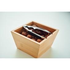 Dāvanu komplekts - Riekstu standziņas ar bambusa trauku